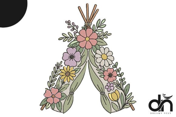Boho Floral Teepee: A Whimsical Embroidery Review