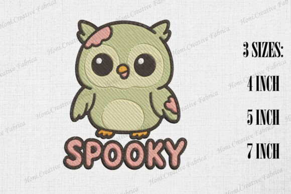 Cute Zombie Owl Spooky Halloween Embroidery Review