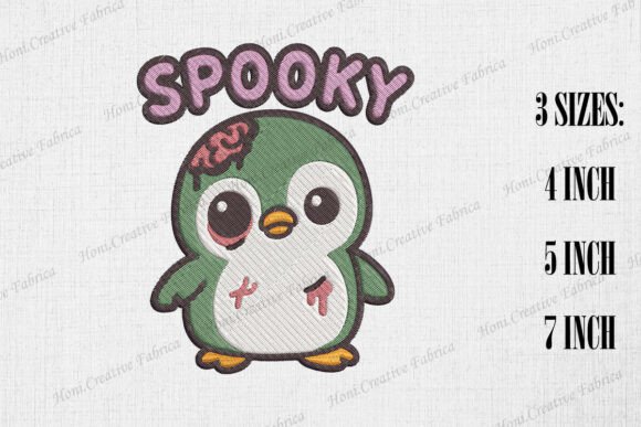 Cute Zombie Penguin: Spooky Halloween Embroidery Review