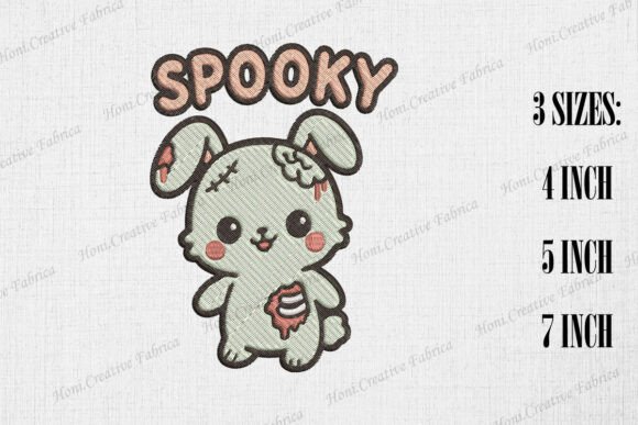 Cute Zombie Rabbit: Spooky Halloween Embroidery Review