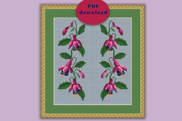 Fuchsia Flower Border Cross Stitch: A Seasonal Embroidery Review