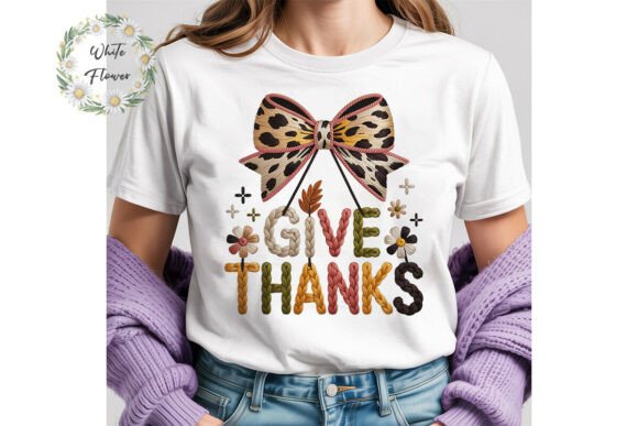 Give Thanks Bow Embroidery PNG Clipart Review