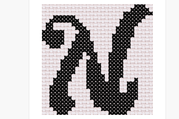 Handwritten Letter N Cross Stitch Review