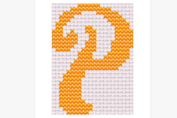 Handwritten Letter P Cross Stitch Pattern Review