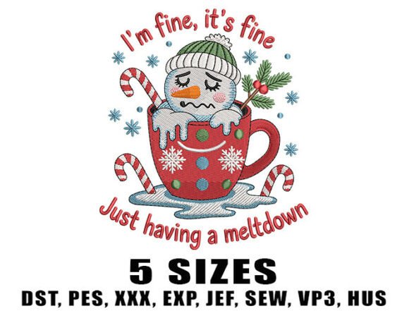 Snowman Hot Cocoa Embroidery Design Review